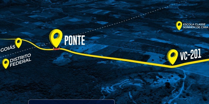 Construção da ponte sobre o Ribeirão Contagem ganha estrutura