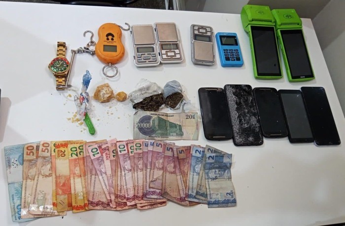 Polícia Civil e Polícia Militar recuperam objetos de furto em boca de fumo em Sidrolândia