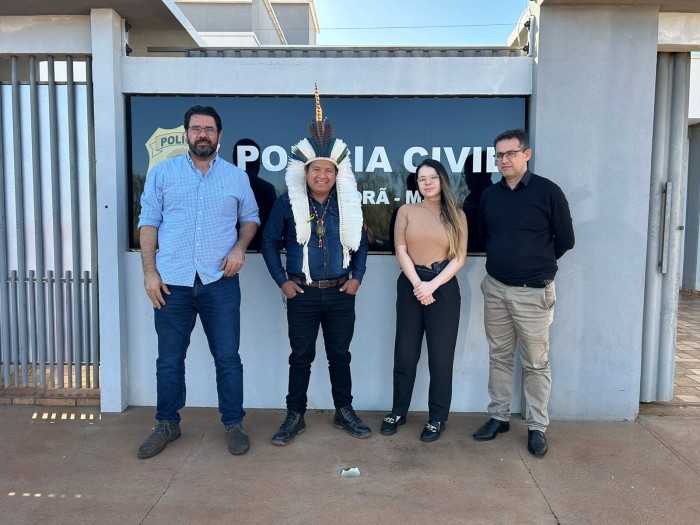 Polícia Civil e liderança indígena realizam reunião de trabalho em Japorã.