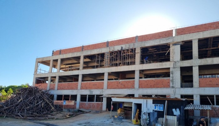Obras em bloco auxiliar do HRP entram na fase de alvenaria