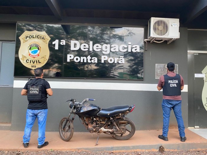 Polícia Civil recupera motocicleta furtada em Ponta Porã