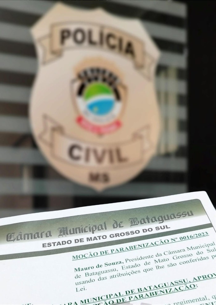 Delegacia de Polícia Civil de Bataguassu é homenageada pela Câmara Municipal local