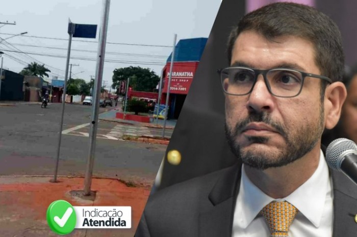 Campo Grande: Cruzamento das avenidas Souto Maior e Dinamarca recebe semáforo