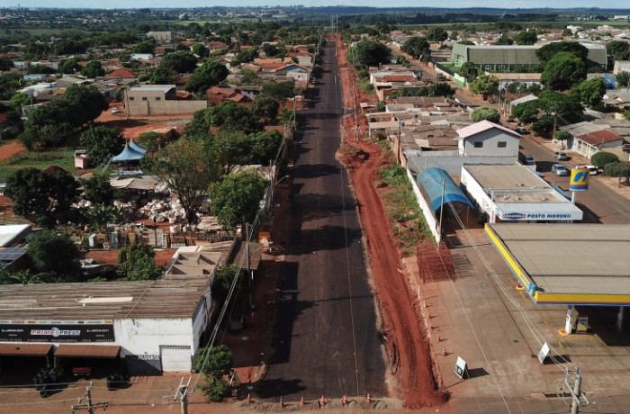Obras do novo acesso às Moreninhas estão progredindo, com 63% dos serviços já concluídos