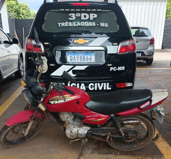 Autor de furto de motocicletas é preso pela Polícia Civil em Três Lagoas