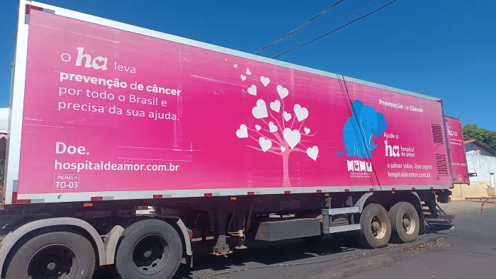 Carreta do Hospital de Amor conclui atendimentos em Gurupi com mais de 200 mamografias realizadas