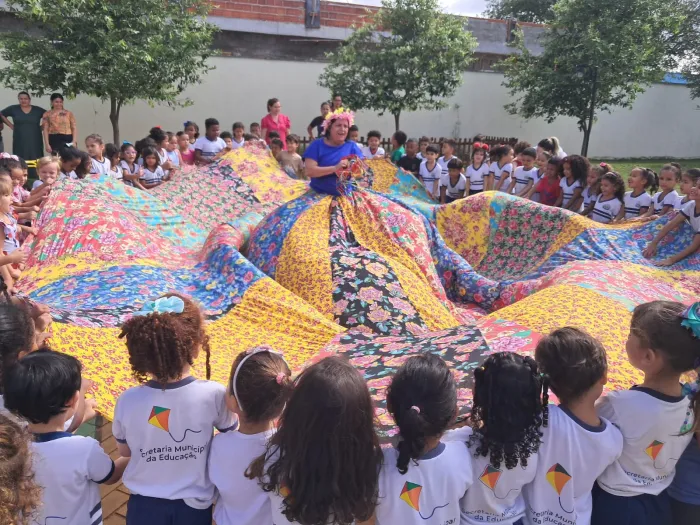 Cmei Romilda Budke contou com a participação da escritora Irma Galhardo em 2025 – Foto: Divulgação