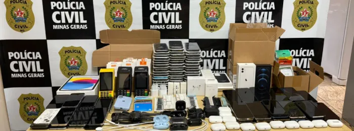 Polícia Civil apreende mais de 60 celulares em ação contra crimes patrimoniais na Região Metropolitana de Belo Horizonte