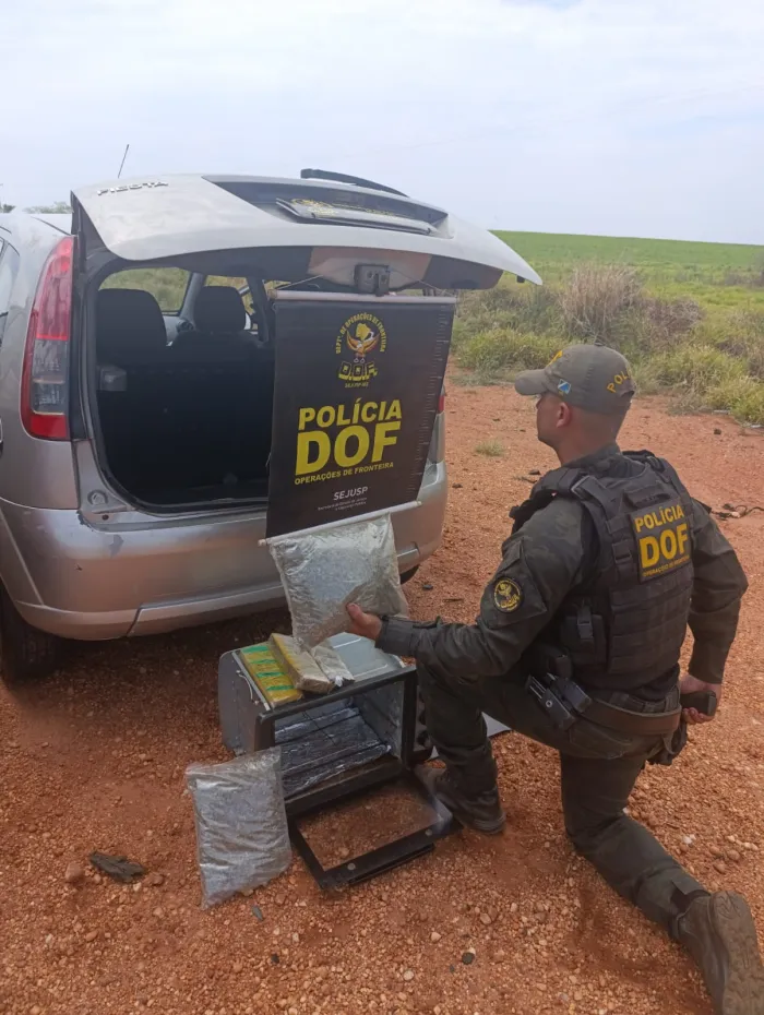 DOF apreende drogas que estavam ocultadas em forno elétrico