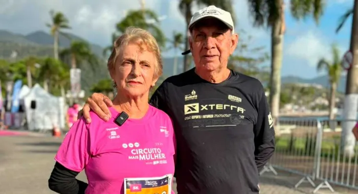 Dirce de Almeida, 77 anos, já participou de 13 provas do X Terra, conquistando 13 medalhas de ouro Foto: Divulgação/Governo de SP